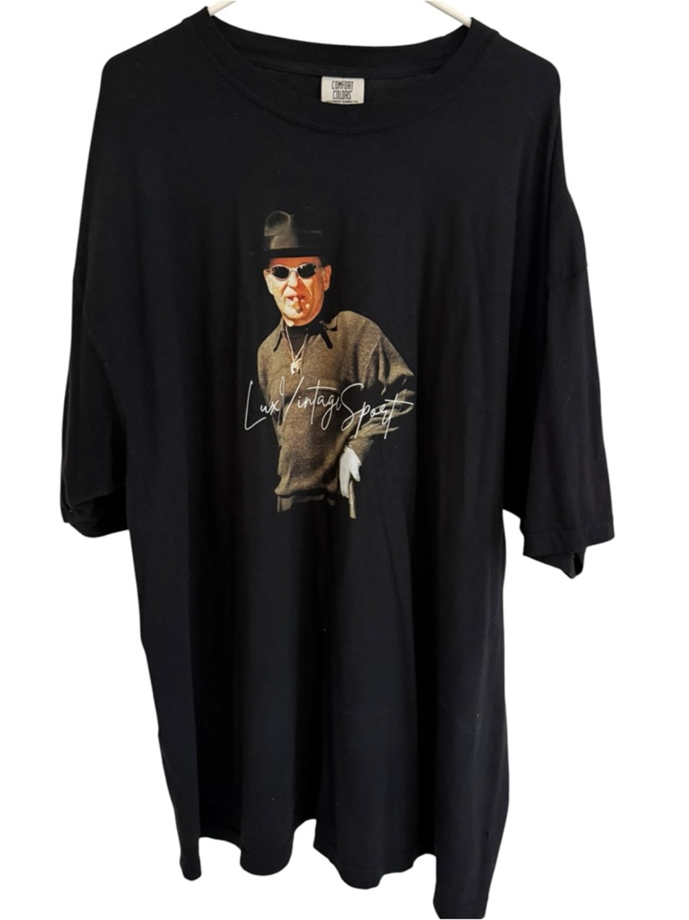 Comfort Colors Joe Pesci LuxVintageSport Graphic T Shirt Mens 3XL Black Rare